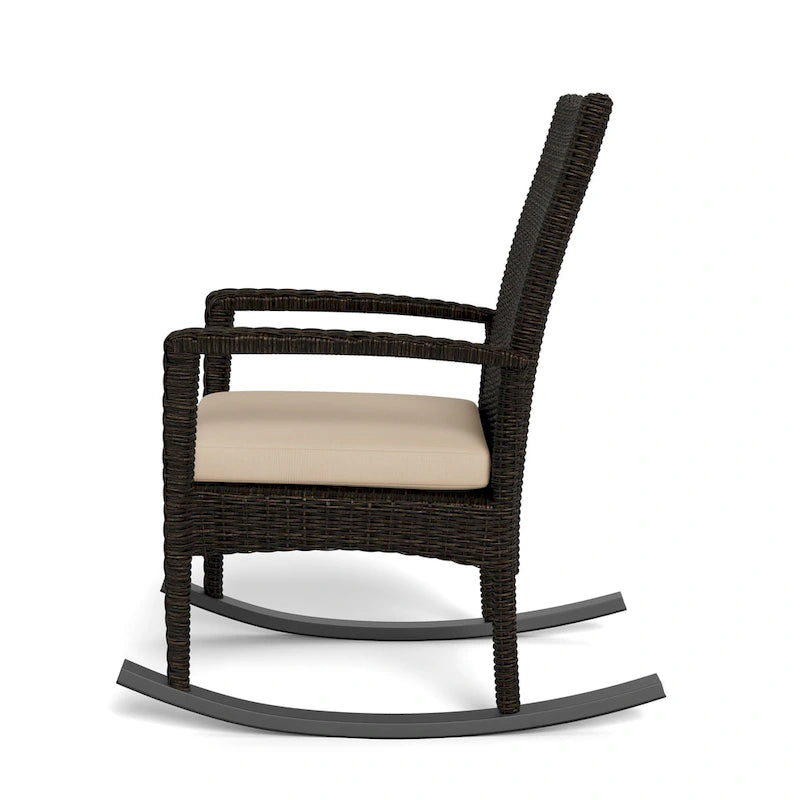 Sedia a dondolo da esterni Bayview con cuscino