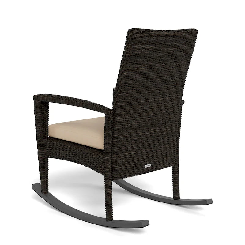 Sedia a dondolo da esterni Bayview con cuscino