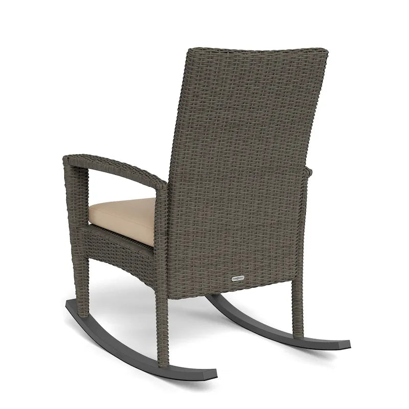 Sedia a dondolo da esterni Bayview con cuscino