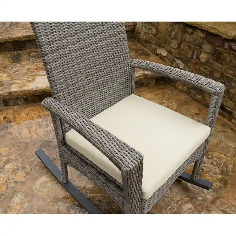 Sedia a dondolo da esterni Bayview con cuscino