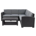 Set componibile da esterno in rattan Lake Front di CorLiving, 6 pz