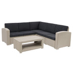 Set componibile da esterno in rattan Lake Front di CorLiving, 6 pz