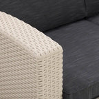 Set componibile da esterno in rattan Lake Front di CorLiving, 6 pz