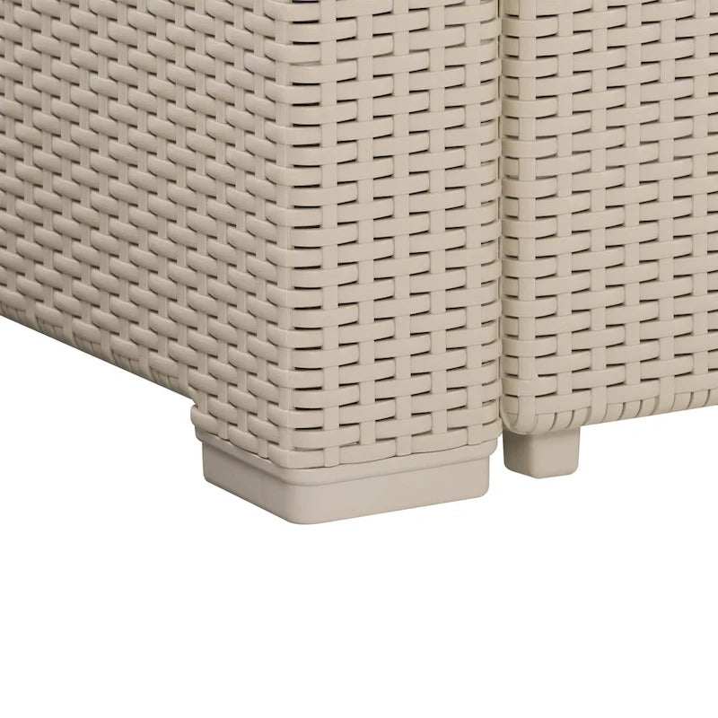 Set componibile da esterno in rattan Lake Front di CorLiving, 6 pz