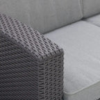 Set componibile da esterno in rattan Lake Front di CorLiving, 6 pz