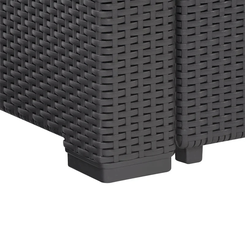 Set componibile da esterno in rattan Lake Front di CorLiving, 6 pz