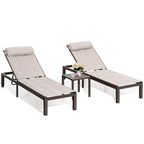 Chaises longues de patio réglables Crestlive Products (lot de 2)