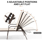 Chaises longues de patio réglables Crestlive Products (lot de 2)