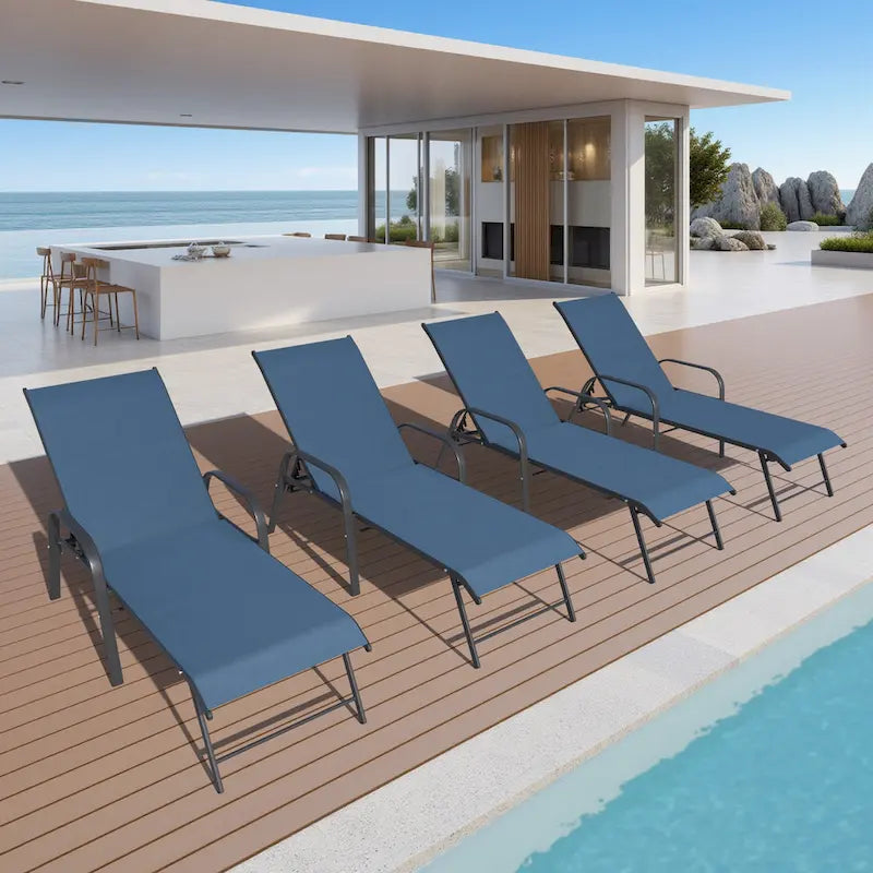 Chaises longues de patio réglables Crestlive Products (lot de 2)