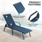 Chaises longues de patio réglables Crestlive Products (lot de 2)