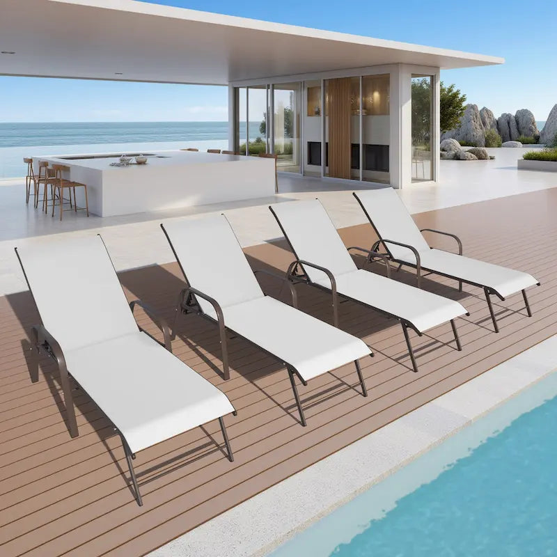 Chaises longues de patio réglables Crestlive Products (lot de 2)