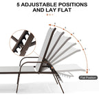 Chaises longues de patio réglables Crestlive Products (lot de 2)