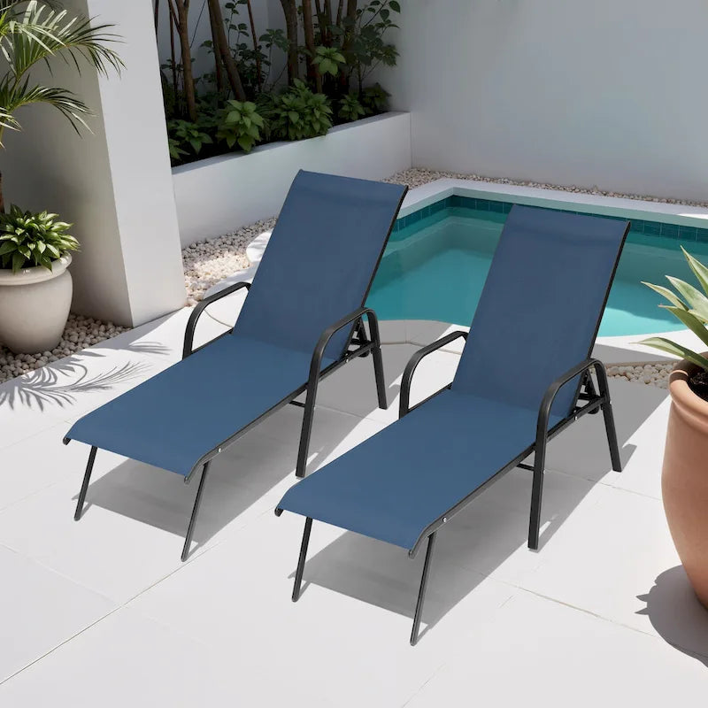 Chaises longues de patio réglables Crestlive Products (lot de 2)