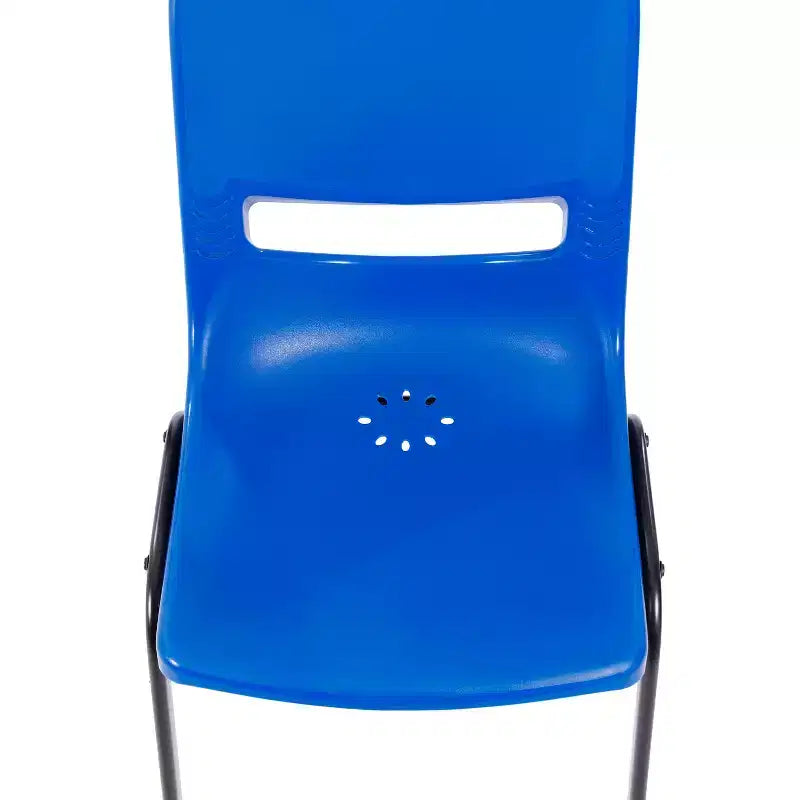 Sedia per aula Heavy-Duty Flex Comfort Stack con telaio verniciato a polvere, con schienale e sedile ergonomici