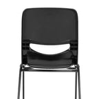 Sedia per aula Heavy-Duty Flex Comfort Stack con telaio verniciato a polvere, con schienale e sedile ergonomici