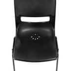 Sedia per aula Heavy-Duty Flex Comfort Stack con telaio verniciato a polvere, con schienale e sedile ergonomici