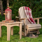 Poltrona scorrevole e girevole Adirondack in Poly Lumber
