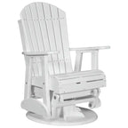 Poltrona scorrevole e girevole Adirondack in Poly Lumber