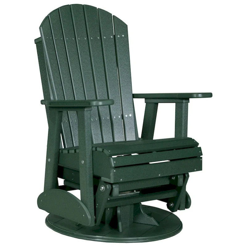 Poltrona scorrevole e girevole Adirondack in Poly Lumber