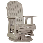 Poltrona scorrevole e girevole Adirondack in Poly Lumber