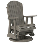 Poltrona scorrevole e girevole Adirondack in Poly Lumber