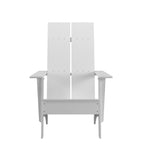 Sedie moderne in stile Adirondack con doppia spalliera a doghe (set da 2)