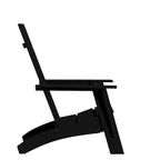 Sedie moderne in stile Adirondack con doppia spalliera a doghe (set da 2)