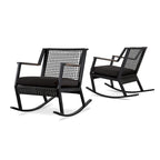 Calvin 25 Rocker Noir (lot de 2) par Real Flame