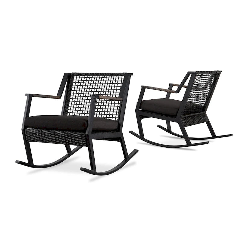 Calvin 25 Rocker Noir (lot de 2) par Real Flame