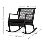 Calvin 25 Rocker Noir (lot de 2) par Real Flame