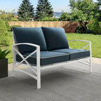 Kaplan Outdoor Metal Loveseat - 54 W x 30.5 D x 32 H - 54 W x 30.5 D x 32 H