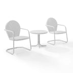 Set di 3 poltrone da esterno in metallo Crosley Griffith