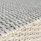 Living Source International Chelsea Grey Wicker and Aluminum Set da 12 pezzi Club Sezionale da Conversazione