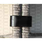 Living Source International Chelsea Grey Wicker and Aluminum Set da 12 pezzi Club Sezionale da Conversazione