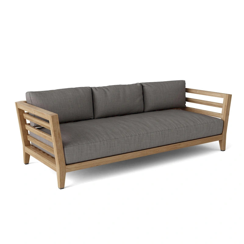 Cordoba Teak Outdoor Sofa with Sunbrella Cushions