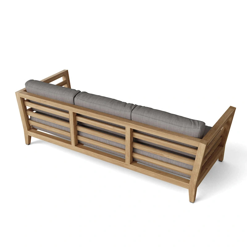Divano da esterno Cordoba in teak con cuscini Sunbrella