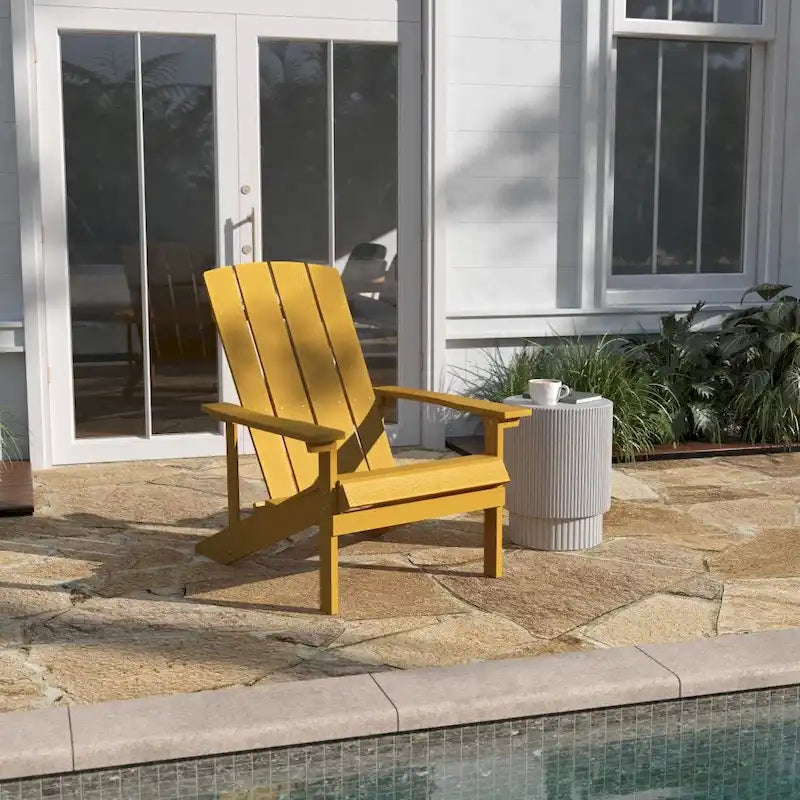 Outdoor All-Weather Poly Resin Wood Adirondack Chair
