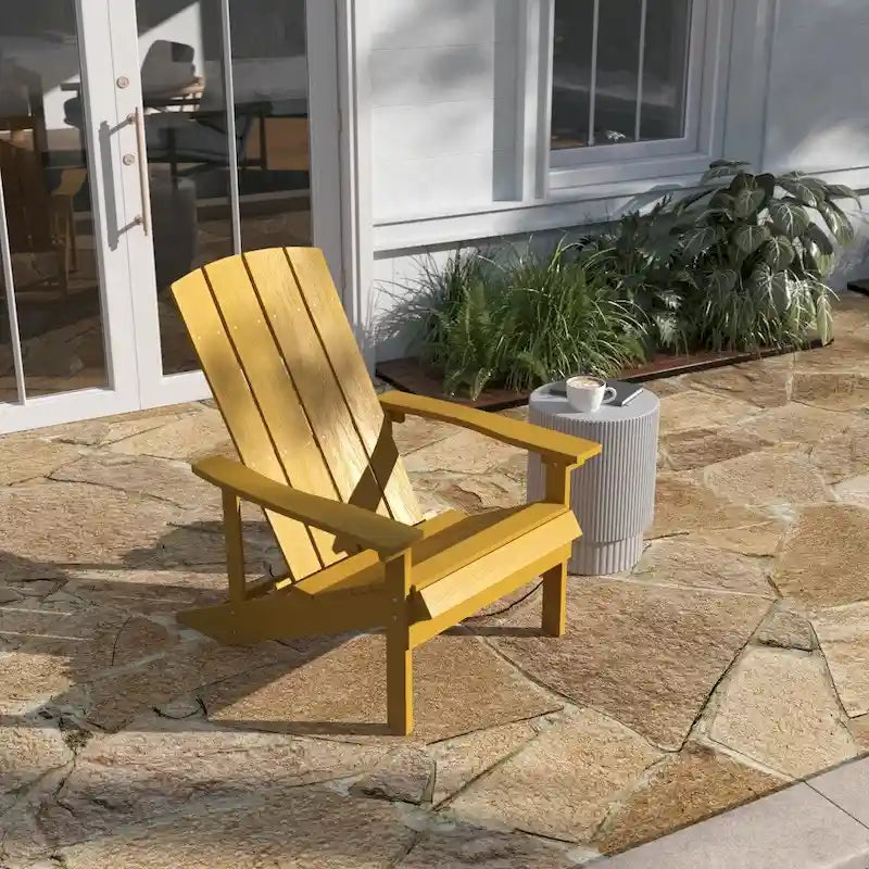 Sedia Adirondack in legno di poliresina per esterni per tutte le stagioni