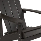 Sedia Adirondack in legno di poliresina per esterni per tutte le stagioni