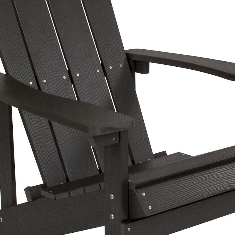 Sedia Adirondack in legno di poliresina per esterni per tutte le stagioni