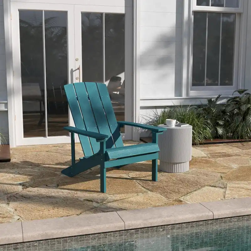 Sedia Adirondack in legno di poliresina per esterni per tutte le stagioni