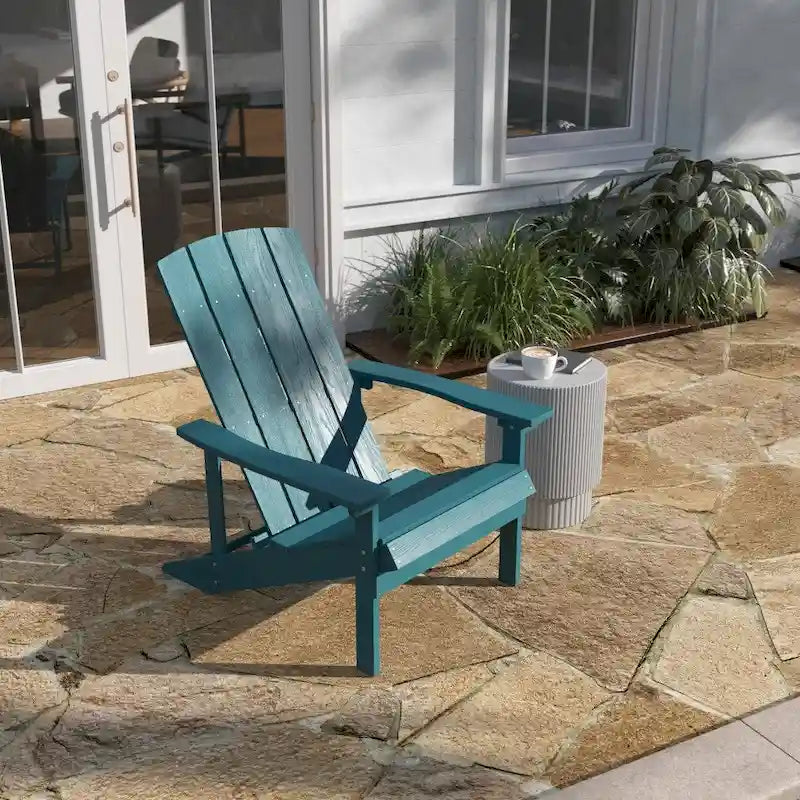 Sedia Adirondack in legno di poliresina per esterni per tutte le stagioni