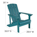 Sedia Adirondack in legno di poliresina per esterni per tutte le stagioni