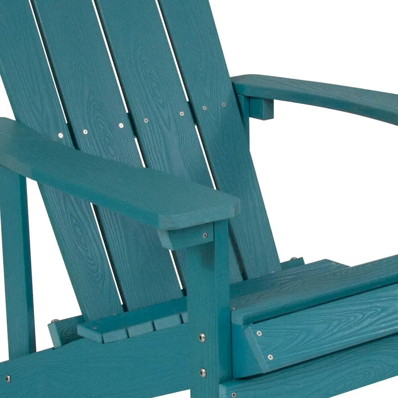 Sedia Adirondack in legno di poliresina per esterni per tutte le stagioni