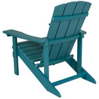 Sedia Adirondack in legno di poliresina per esterni per tutte le stagioni