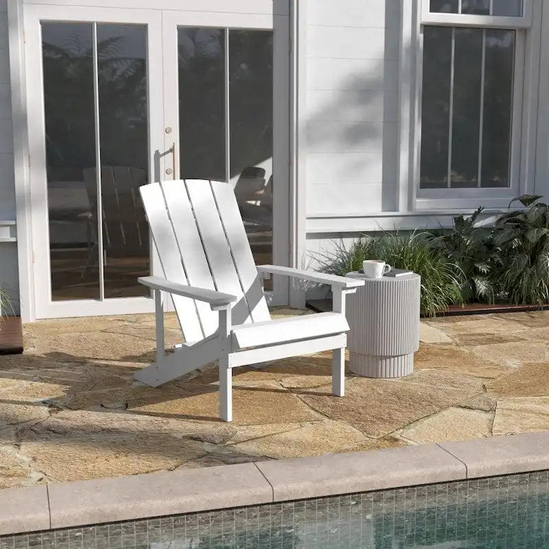 Sedia Adirondack in legno di poliresina per esterni per tutte le stagioni