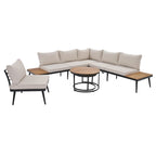 Set divano componibile da esterno Merax 6 pezzi