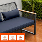 Divanetto Moasis "Conversation" in Rattan per Esterni per Ogni Tempo - 45.3L x 28W x 30.7H