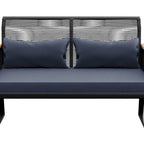Divanetto Moasis "Conversation" in Rattan per Esterni per Ogni Tempo - 45.3L x 28W x 30.7H