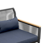Divanetto Moasis "Conversation" in Rattan per Esterni per Ogni Tempo - 45.3L x 28W x 30.7H